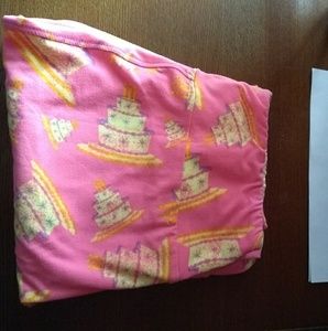 EUC OS Lularoe birthday leggings